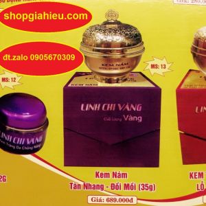 linh chi vàng kém nám tàn nhang đồi mồi cao cấp vip chất lượng vàng 35g