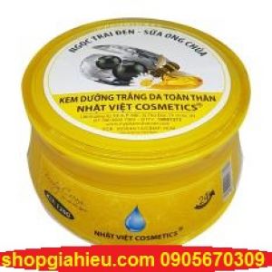 kem dưỡng trắng da toàn thân ngọc trai đen sữa ong chúa nhật viết cosletics 120g