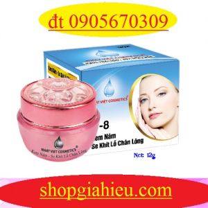 kem tri nám se khít lỗ chân lông ngọc trai đen sữa ong chúa V8 12 g nhật việt cosmetics