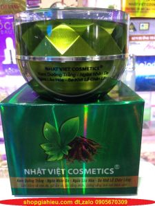 kem dưỡng trắng ngừa nhăn da ngừa lão hóa se khít lỗ chân lông trà xanh Nhật Việt cosmetics 25g