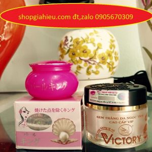 com bô bộ đôi ngày đêm kem ngọc trai cao cấp vip victory hoa việt kết hợp kem ngọc trai vương lady osaka dưỡng trắng da trị nám tàn nhang nếp nhăn mụn trứng cá chống lão hóa da tái sinh tế bào da giữ độ ẩm cho da chống nắng