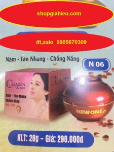 new one collagen ốc sên kem nám tàn nhang chống nắng 28g