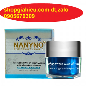 nanyno kem dưỡng trắng da ngừa lão hóa  ngừa nếp nhăn và đốm nâu ngọc trai dầu oliu 30g