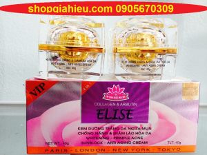 ELISE KEM DƯỠNG TRẮNG DA NGỪA MỤN, CHỐNG NẮNG& GIẢM  LÃO HÓA 40G (KEM NGÀY - ĐÊM ) BỘ ĐÔI