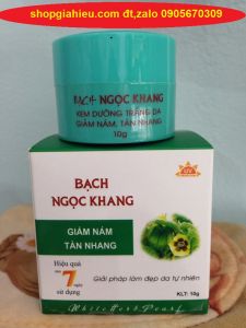 bạch ngọc khang kem dưỡng trắng da giảm nám tàn nhang 10g