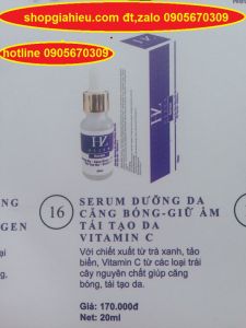 hz hezen serum dưỡng trắng căng bóng giữ ẩm tái tạo da vitamin C 20ml