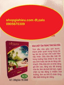 mykora hoa anh đào kem bột tắm trắng tinh dầu dừa 200g