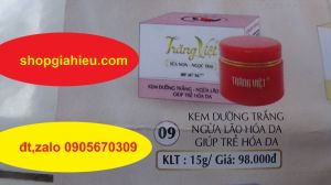 kem dưỡng trắng chống nắng ngừa lão hóa da giúp trẻ hóa da sữa non ngọc trai 15g trăng việt