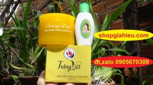 kem dưỡng trắng da toàn thân trăng việt kết hợp sữa tẩy trắng da cấp tôc women pretty