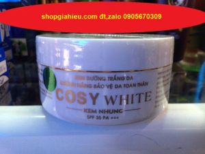 kem dưỡng trắng da chống nắng bảo vệ da toàn thân cosy white kem nhung SPF 35 (300g)