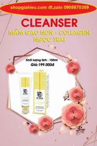 gold face cleanser mầm gạo non collagen ngọc trai kem làm trắng da mặt tẩy sạch bụi bẩn kháng khuẩn trên da 150 ml